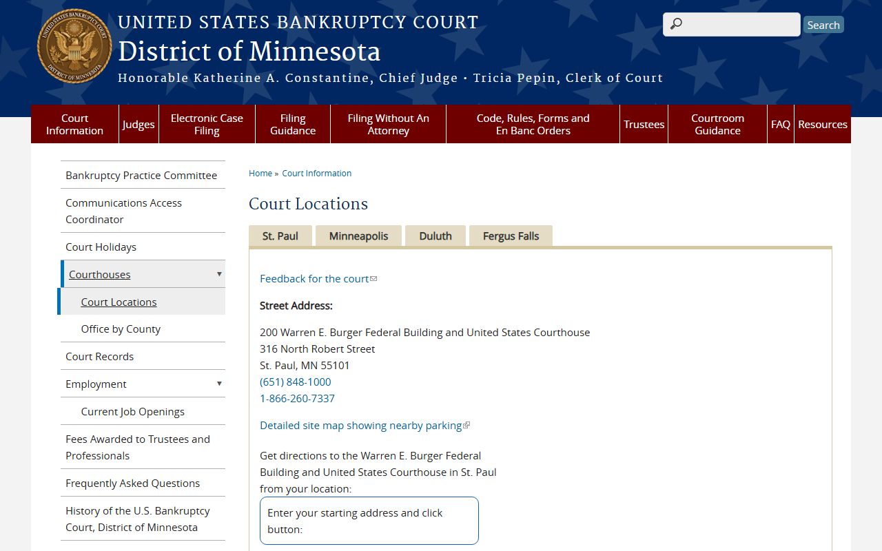 Le Sueur County arrest records and court charges bankruptcy court locations